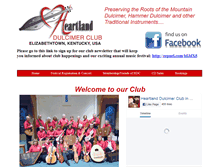 Tablet Screenshot of heartlanddulcimerclub.org